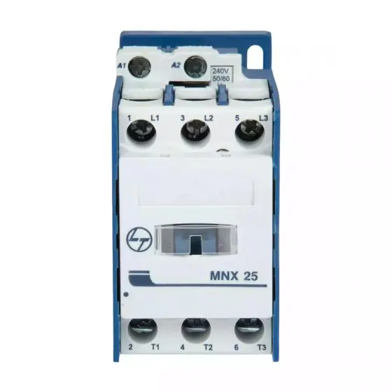 cs94110booo_mnx_25_front.jpg MNX Contactor 25A 3P 415V AC AC-3 24V AC Coil 50 60 Hz L T CS94110GOOO cs94110booo mnx 25 front
