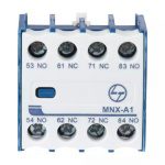 MNX 9-80 MCX 01-23 Accessory Add on auxiliary contact block Front Mounting 2NO 2NC L T CS94114OOOO cs94114oooo mnx a1 add on