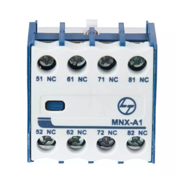 MNX 9-80 MCX 01-23 Accessory Add on auxiliary contact block Front Mounting 4NC L T CS94116OOOO cs94116oooo mnx a1 add on bl 4