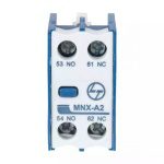 MNX 9-80 MCX 01-23 Accessory Add on auxiliary contact block Front Mounting 1NO 1NC L T CS94118OOOO cs94118oooo mnx a2 add on
