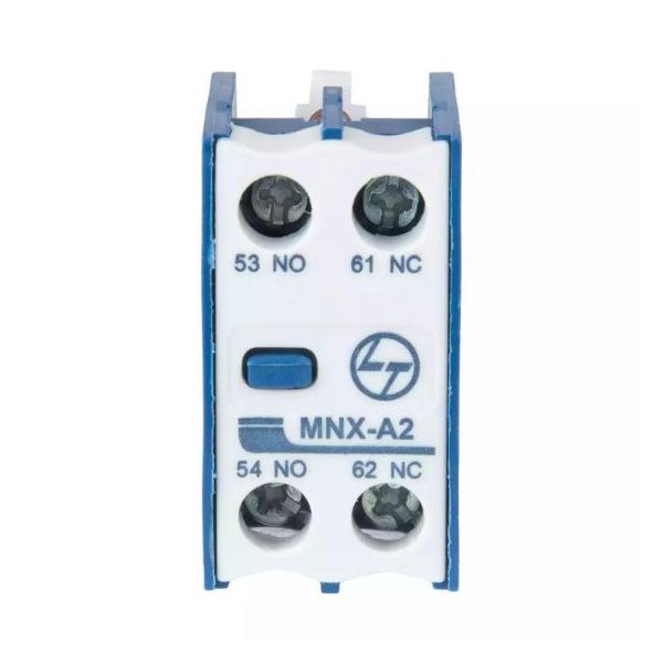 MNX 9-80 MCX 01-23 Accessory Add on auxiliary contact block Front Mounting 1NO 1NC L T CS94118OOOO cs94118oooo mnx a2 add on