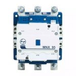 MNX Contactor 95A 3P 415V AC AC-3 220V AC Coil 50 60 Hz L T CS94136KOOO cs94136booo mnx 95 front