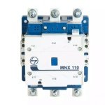 MNX Contactor 110A 3P 415V AC AC-3 110V AC Coil 50 60 Hz L T CS94137AOOO cs94137booo mnx 110 front