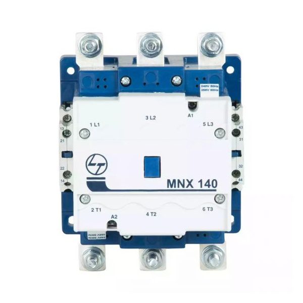 MNX Contactor 140A 3P 415V AC AC-3 240V AC Coil 50 60 Hz L T CS94138BOOO cs94138booo mnx 140 front