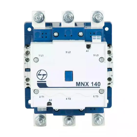 MNX Contactor 140A 3P 415V AC AC-3 240V AC Coil 50 60 Hz L T CS94138BOOO cs94138booo mnx 140 front