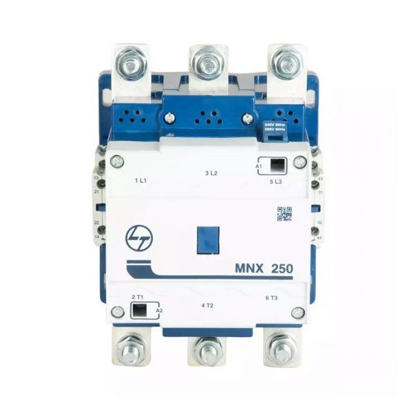 MNX Contactor 250A 3P 415V AC AC-3 240V AC Coil 50 60 Hz L T CS94141BOOO cs94141booo mnx 250 front