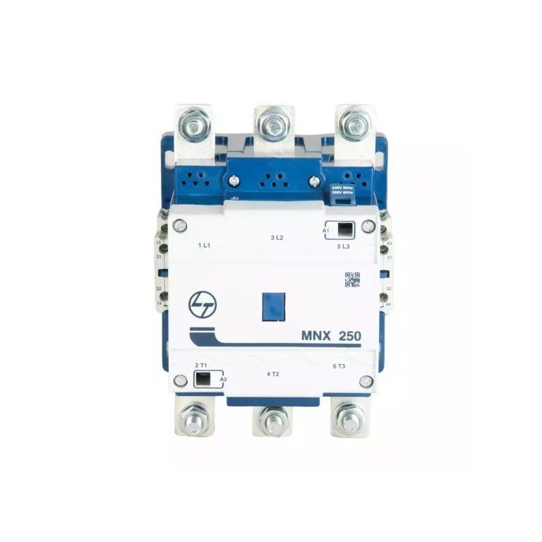 MNX Contactor 250A 3P 415V AC AC-3 240V AC Coil 50 60 Hz L T CS94141BOOO cs94141booo mnx 250 front