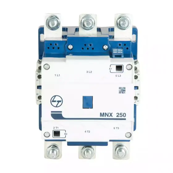 cs94141booo_mnx_250_front.jpg MNX Contactor 250A 3P 415V AC AC-3 240V AC Coil 50 60 Hz L T CS94141BOOO cs94141booo mnx 250 front