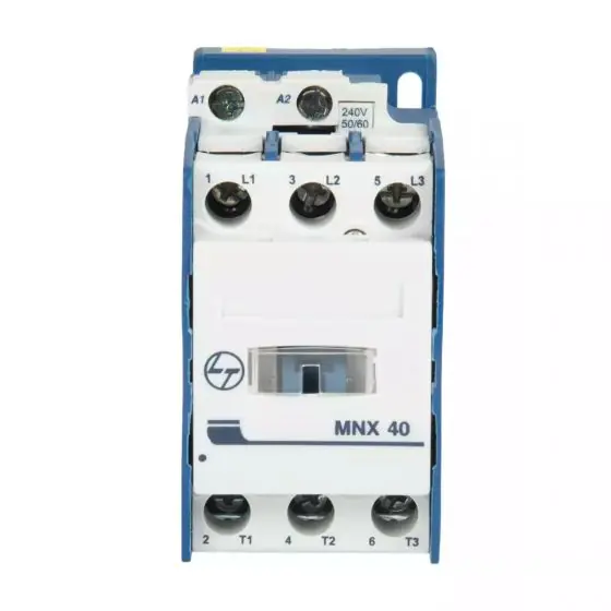 cs94190booo_mnx_40_front.jpg MNX Contactor 40A 3P 415V AC AC-3 24V AC Coil 50 60 Hz L T CS94190GOOO cs94190booo mnx 40 front