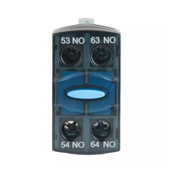 MO 9-110 MO0 Accessory Add on auxiliary contact block Front Mounting 2NO L T CS94591OOOO cs94591oooo mo aob front