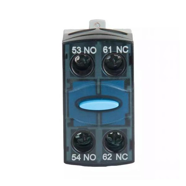 MO 9-110 MO0 Accessory Add on auxiliary contact block Front Mounting 1NO 1NC L T CS94592OOOO cs94592oooo mo aob front
