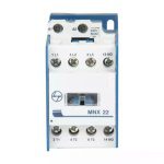 MNX Contactor 22A 3P 415V AC In Built 1NC AC-3 24V AC Coil 50 60 Hz L T CS94981GOOO cs94980booo mnx 22 front