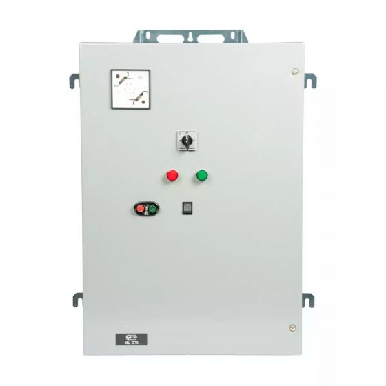 cs96451lojo_mug75_mug75submersiblepumpstartercontr_4575a_front.jpg Three Phase Fully Automatic Star Delta Controller for Submersible Pump Application,MU-G75,50HP,FASD L T CS96451LOJO cs96451lo