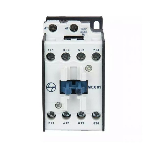 MCX Contactor 16A 4P 415V AC AC-1 240V AC Coil 50 60 Hz L T CS97009BOOO cs97009booo mcx01 contactor 240v 50hz front