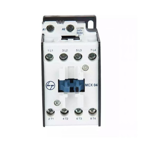 MCX Contactor 40A 4P 415V AC AC-1 110V AC Coil 50 60 Hz L T CS97012AOOO cs97012booo mcx 04 front