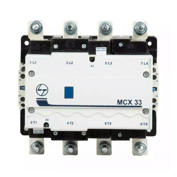 MCX Contactor 200A 4P 415V AC In Built 2NO 2NC AC-1 110V AC Coil 50 60 Hz CS97021AOOO L T CS97021AOOO cs97021booo mcx 33 fron