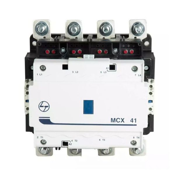 MCX Contactor 325A 4P 415V AC In Built 2NO 2NC AC-1 240V AC Coil 50 60 Hz L T CS97023BOOO cs97023booo mcx 41 front
