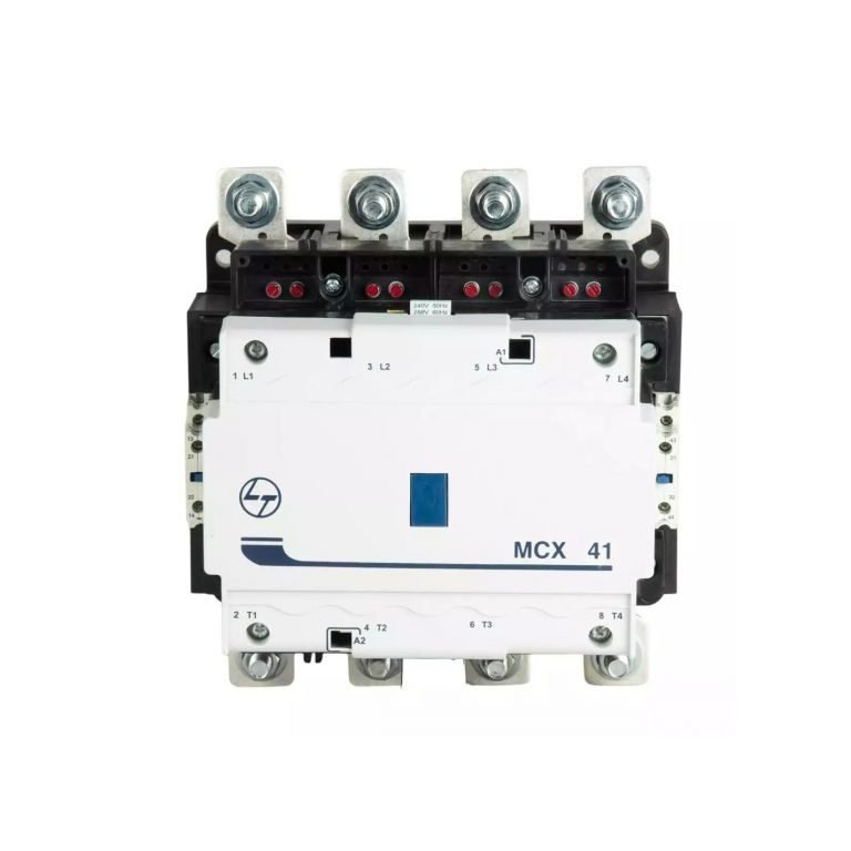 MCX Contactor 325A 4P 415V AC In Built 2NO 2NC AC-1 240V AC Coil 50 60 Hz L T CS97023BOOO cs97023booo mcx 41 front