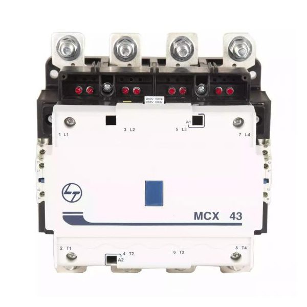 MCX Contactor 400A 4P 415V AC In Built 2NO 2NC AC-1 220V AC Coil 50 60 Hz L T CS97025KOOO cs97025booo mcx 43 front