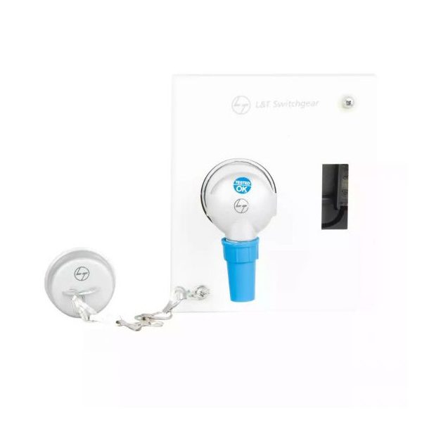 Exora DB Plug Socket 32A 3 Pin 3 Mod Single Door IP30 Metal L T DBMPS332SD dbmps120sd p s 20a2pin1mod sd ip30 metal clad fron