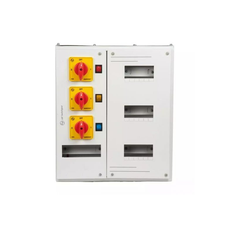 Exora DB 63A Phase Selector 4 Way Single Door IP30 L T DBPSR004SD dbpsr006sd phase selector 6w sd ip30 front