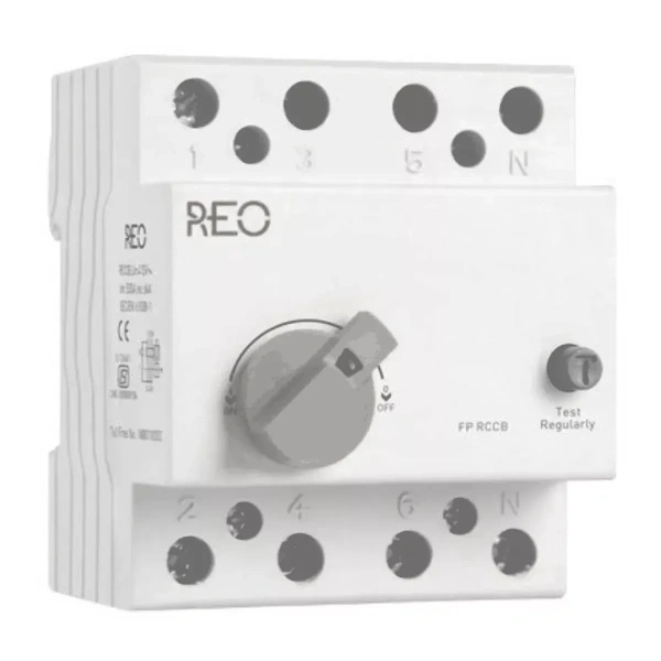 FP RCCB Rotary Type AC 40 A, 30 mA Havells DHRXCRFE030040 dhrxcrfe030063 main 1