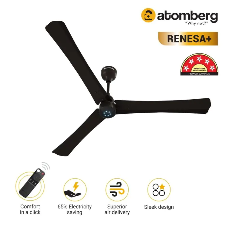 Atomberg Renesa 1400 mm BLDC Ceiling Fan with Remote Control LED Indicators Earth Brown earthbrown 2 1