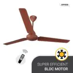 Atomberg Efficio 1400 mm BLDC Ceiling Fan with Remote Control Brown efficio 1400 brown 1