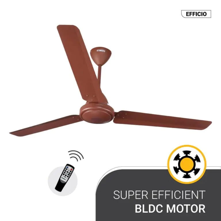 Atomberg Efficio 1400 mm BLDC Ceiling Fan with Remote Control Brown efficio 1400 brown 1