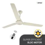 Atomberg Efficio 1400 mm BLDC Ceiling Fan with Remote Control Ivory efficio 1400 ivory 1