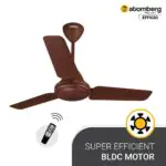 Atomberg Efficio 900 mm BLDC Ceiling Fan with Remote Control Brown efficio 900 brown 1 1 1