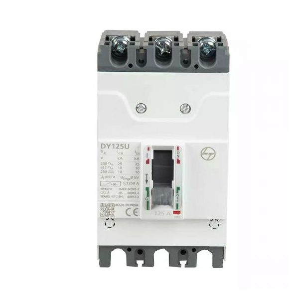 DY125U MCCB 80A 3P 415V AC 10kA Thermal Magnetic 50 60 Hz L T EM90813OOJO em90983oolo mccb dy125u 125a 3p 10ka ftfm sprd fron