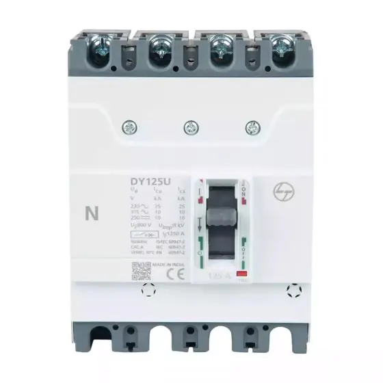 DY125U MCCB 32A 4P 415V AC 10kA Thermal Magnetic 50 60 Hz L T EM90984OOEO em90984oolo mccb dy125u 125a 4p 10ka ftfm sprd fron