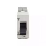 enGem 6A SP Mini MCB 3 kA White L T CB93101KW06 engem10aspminimcb3ka cb93101kw10 front