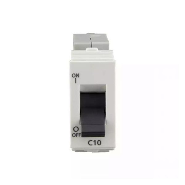 enGem 6A SP Mini MCB 3 kA White L T CB93101KW06 engem10aspminimcb3ka cb93101kw10 front