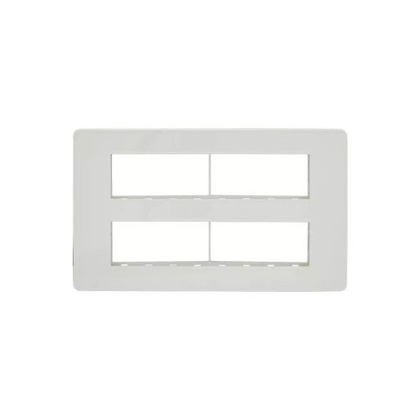 enGem 16 module grid frame 16 Module Cover White L T CB93116FW00 engem16modulegridframe16modulecover cb93116fw00 front