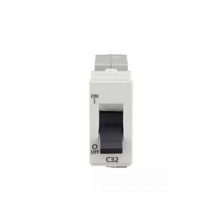 enGem 32A SP Mini MCB 3 kA White L T CB93101KW32 engem32aspminimcb3ka cb93101kw32 front