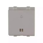 enGem bell push 6A with indicator 2M White L T CB93302BW06 engembellpush6awithindicator2m cb93302bw06 front