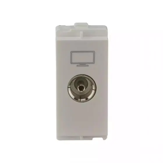 entice TV Socket 1M White L T CB91101TW00 engemtvsocket1m cb93101tw00 front