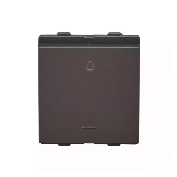 englaze 10A bell push M Grey L T CB92102BM10 englaze10abellpushmgrey cb92102bm10 front