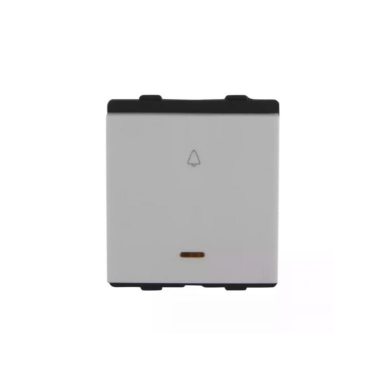 englaze 10A bell push with ind 2M L T CB92302BW10 englaze10abellpushwithind2m cb92302bw10 front
