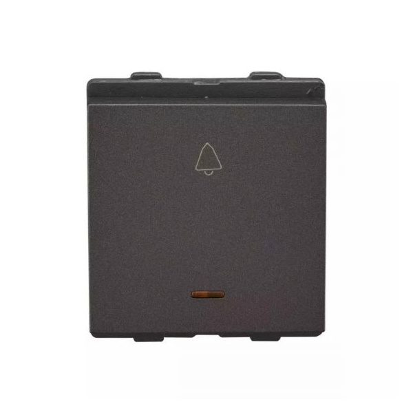 englaze 10A bell push with ind M Grey L T CB92302BM10 englaze10abellpushwithindmgrey cb92302bm10 front