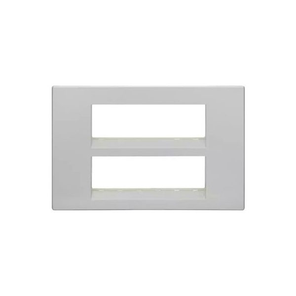 englaze 12 module plate M Silver L T CB92112FS01 englaze12moduleplatemsilver cb92112fs01 front