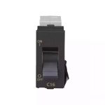englaze 16A SP Mini MCB 3 kA M Grey L T CB92101KM16 englaze16aspminimcb3kamgrey cb92101km16 front