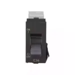 englaze 16A SP Mini MCB 3 kA M Grey L T CB92101KM16 englaze16aspminimcb3kamgrey cb92101km16 front