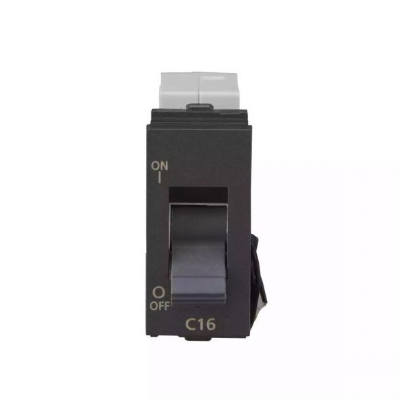 englaze 16A SP Mini MCB 3 kA M Grey L T CB92101KM16 englaze16aspminimcb3kamgrey cb92101km16 front