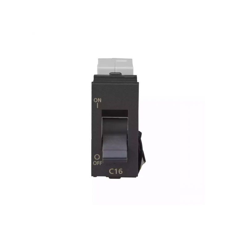 englaze 16A SP Mini MCB 3 kA M Grey L T CB92101KM16 englaze16aspminimcb3kamgrey cb92101km16 front