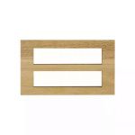 englaze 16 M Beige Wood plate L T CB92116FB04 englaze16mbeigewoodplate cb92116fb04 front