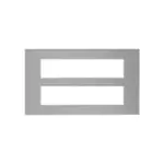 englaze 16 M Metal plate B Silver L T CB92116FS03 englaze16mmetalplatebsilver cb92116fs03 front