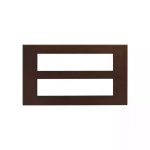 englaze 16 M Mocha Wood plate L T CB92116FM04 englaze16mmochawoodplate cb92116fm04 front